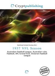 1937 VFL Season,6135978241,9786135978247
