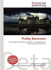 Proby Baronets,6133683880,9786133683884