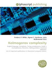 Kolmogorov complexity,6130216874,9786130216870