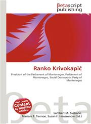 Ranko Krivokapić,6134801941,9786134801942