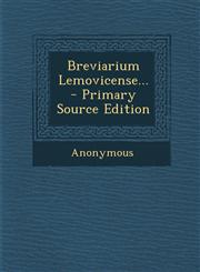 Breviarium Lemovicense... - Primary Source Edition,1293364088,9781293364086