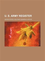 U. S. Army register,1236369181,9781236369185