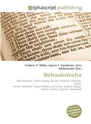 Behaalotecha,6130093675,9786130093679