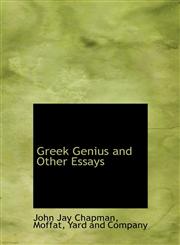 Greek Genius and Other Essays,1140489100,9781140489108