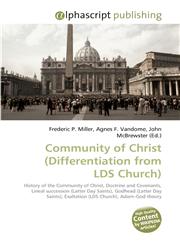 Community of Christ (Differentiation from LDS Church),6130220006,9786130220006