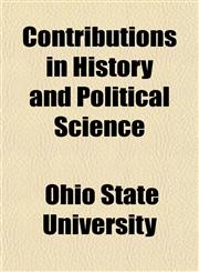 Contributions in History and Political Science,1150547375,9781150547379