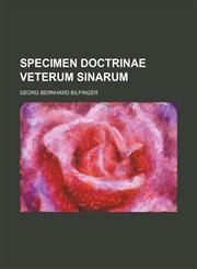 Specimen doctrinae veterum Sinarum,1236267699,9781236267696