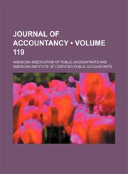 Journal of Accountancy (Volume 119),115394734X,9781153947343
