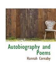 Autobiography and Poems,1110047983,9781110047987