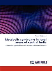 Metabolic syndrome in rural areas of central India,3848435403,9783848435401