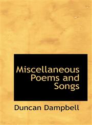 Miscellaneous Poems and Songs,1110913249,9781110913244