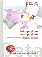 Bulbophyllum Leptophyllum,6136241951,9786136241951