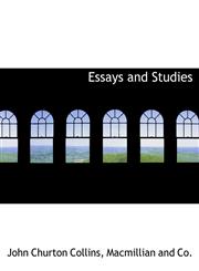 Essays and Studies,114024096X,9781140240969