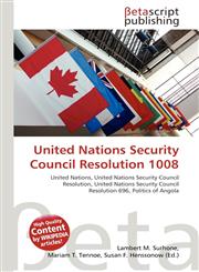 United Nations Security Council Resolution 1008,6135069314,9786135069310