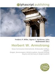 Herbert W. Armstrong,6130264720,9786130264727