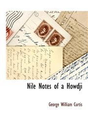 Nile Notes of a Howdji,1117870332,9781117870335
