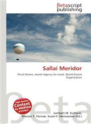 Sallai Meridor,6134841366,9786134841368