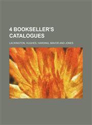 4 bookseller's catalogues,1130906760,9781130906769