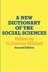 A New Dictionary of the Social Sciences 2,0202308782,9780202308784