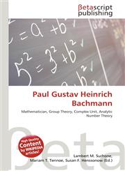 Paul Gustav Heinrich Bachmann,613476065X,9786134760652
