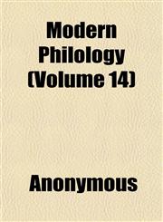 Modern Philology (Volume 14),1152672029,9781152672024
