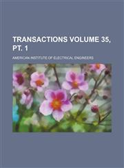 Transactions Volume 35, pt. 1,1153266121,9781153266123