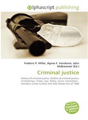 Criminal justice,6130097980,9786130097981