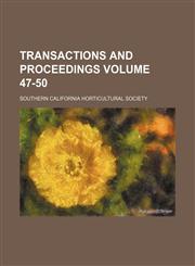 Transactions and Proceedings Volume 47-50,123581999X,9781235819995