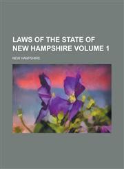 Laws of the State of New Hampshire (1873),1152996746,9781152996748