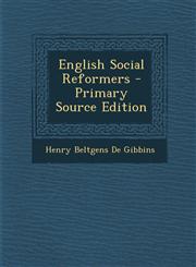 English Social Reformers,1287360580,9781287360582