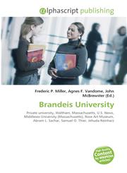 Brandeis University,6130043449,9786130043445