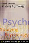 Studying Psychology,0333919076,9780333919071