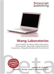 Wang Laboratories,6130304773,9786130304775