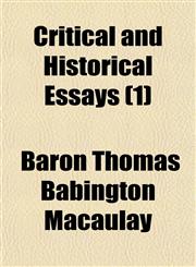 Critical and Historical Essays (1),1150435666,9781150435669