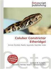 Coluber Constrictor Etheridgei,6135179098,9786135179095