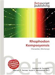Rhophodon Kempseyensis,6132343733,9786132343734