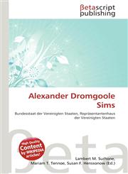 Alexander Dromgoole Sims,6133687479,9786133687479