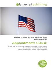 Appointments Clause,6134387142,9786134387149