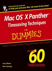 Mac OS X Panther Timesaving Techniques for Dummies,0764558129,9780764558122