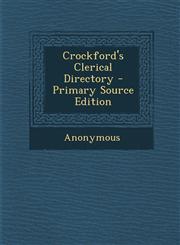 Crockford's Clerical Directory - Primary Source Edition,1295392658,9781295392650