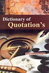 Dictionary of Quotation's,8189239007,9788189239008