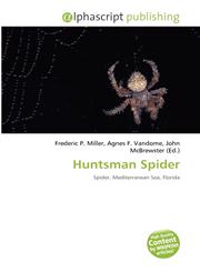 Huntsman Spider,6132505253,9786132505255