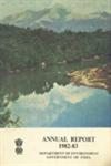 Annual Report - 1982-83 : Department of Environment, Government of India