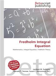 Fredholm Integral Equation,6131317852,9786131317859
