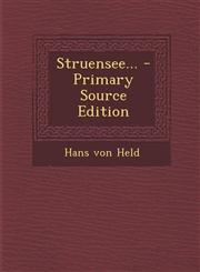 Struensee... - Primary Source Edition,1295868423,9781295868421