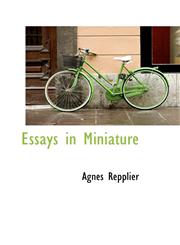 Essays in Miniature,1110846142,9781110846146