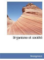 Organisme Et Soci T,1115982222,9781115982221