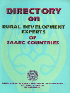 Directory on Rural Development Experts of SAARC Countries 1st Edition,984559096X