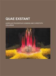 Quae Exstant,1234093448,9781234093440
