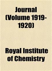 Journal (Volume 1919-1920),1154753077,9781154753073